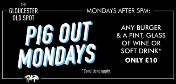 Pig Out Mondays at The Gloucester Old Spot in Bristol -11th April 2016