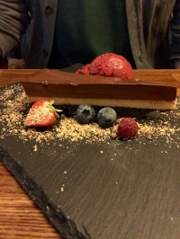 Peanut Butter and Chocolate Tart at The Famous Royal Navy Volunteer in Bristol