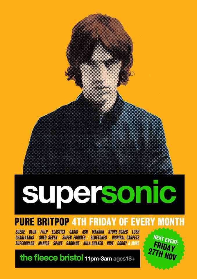 Supersonic Britpop at The Fleece in Bristol - Friday 27 November 2015
