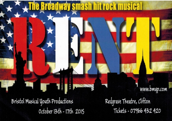 Rent at the Redgrave Theatre from the 13th to the 17th October 2015
